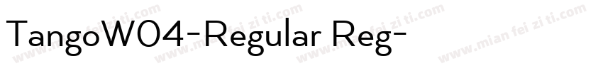 TangoW04-Regular Reg字体转换